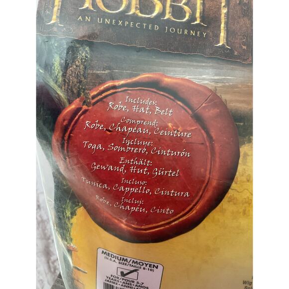 New Hobbit Halloween Costume Size Medium 8-10 Kids - Picture 4 of 5
